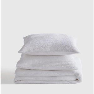Quince - Organic Luxe Waffle Duvet Cover Set